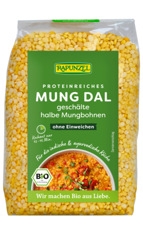 Product - Mung Dal, mung beans halves, peeled