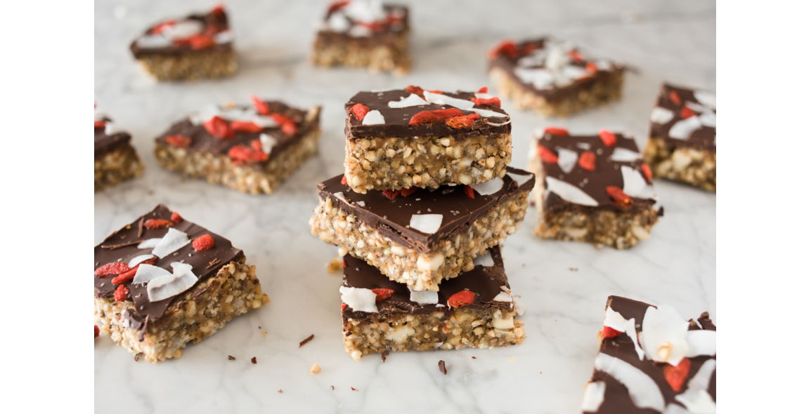 Buckwheat bars with peanut butter