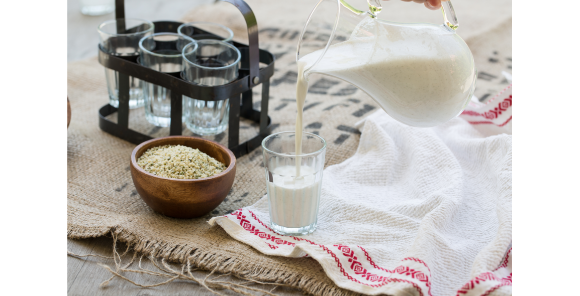 Homemade hemp milk