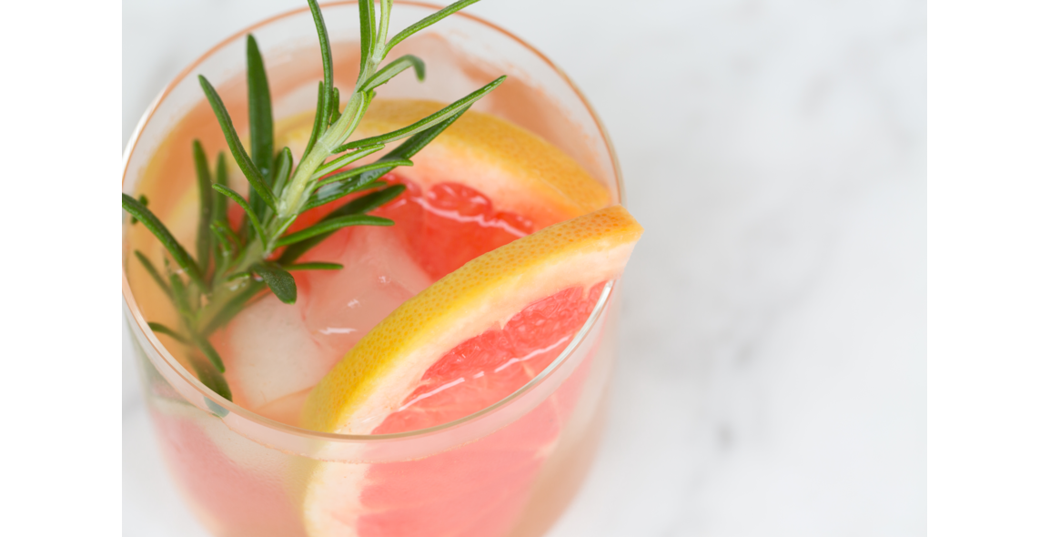 Homemade grapefruit lemonade