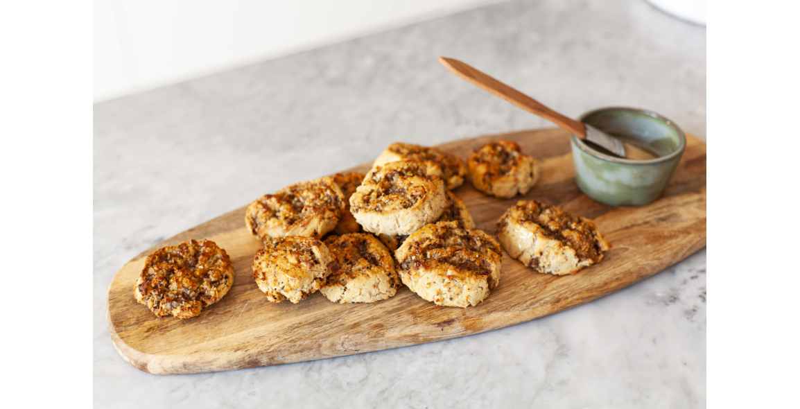 Nut slices made from almond flour, gluten-free
