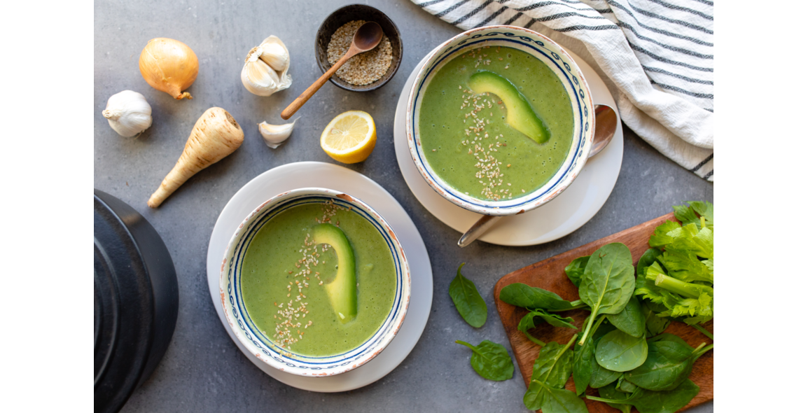 Base broccoli-spinach soup