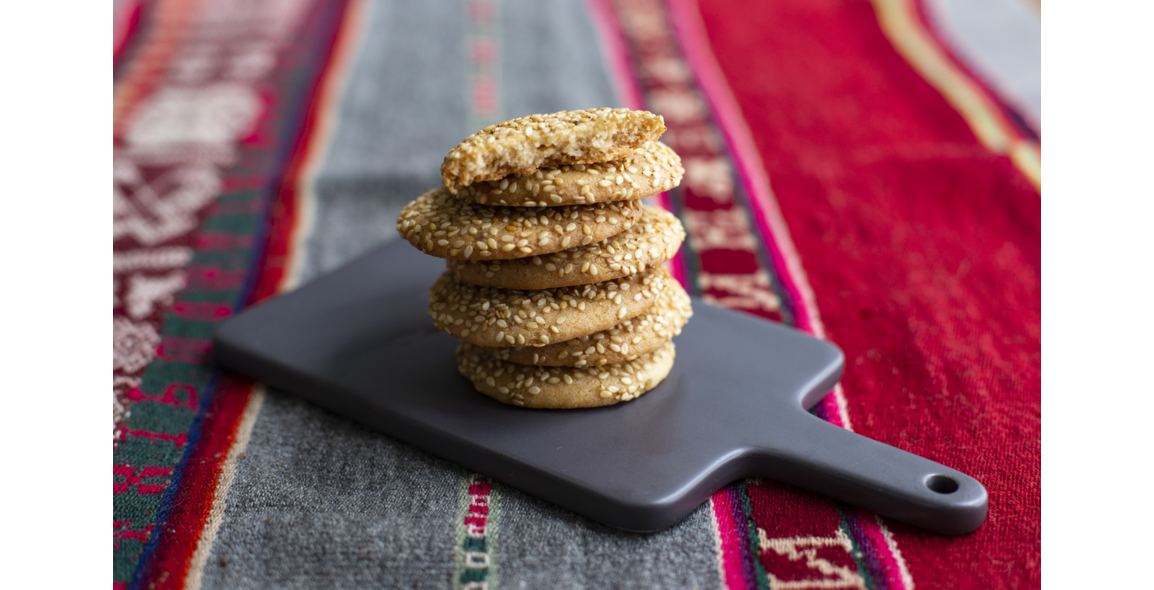 Tahini Cookies with Sesame Seeds