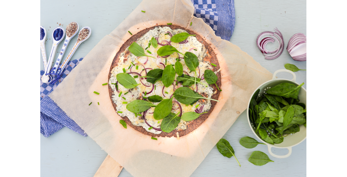 Linseed tart, low carb
