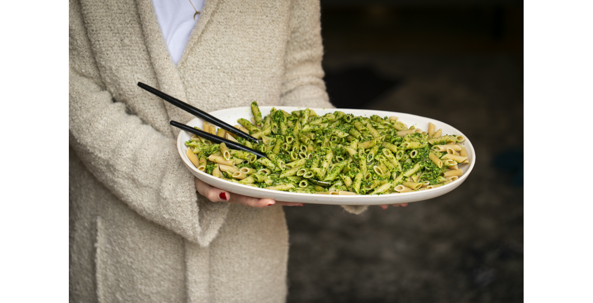 Kale pesto with hazelnuts
