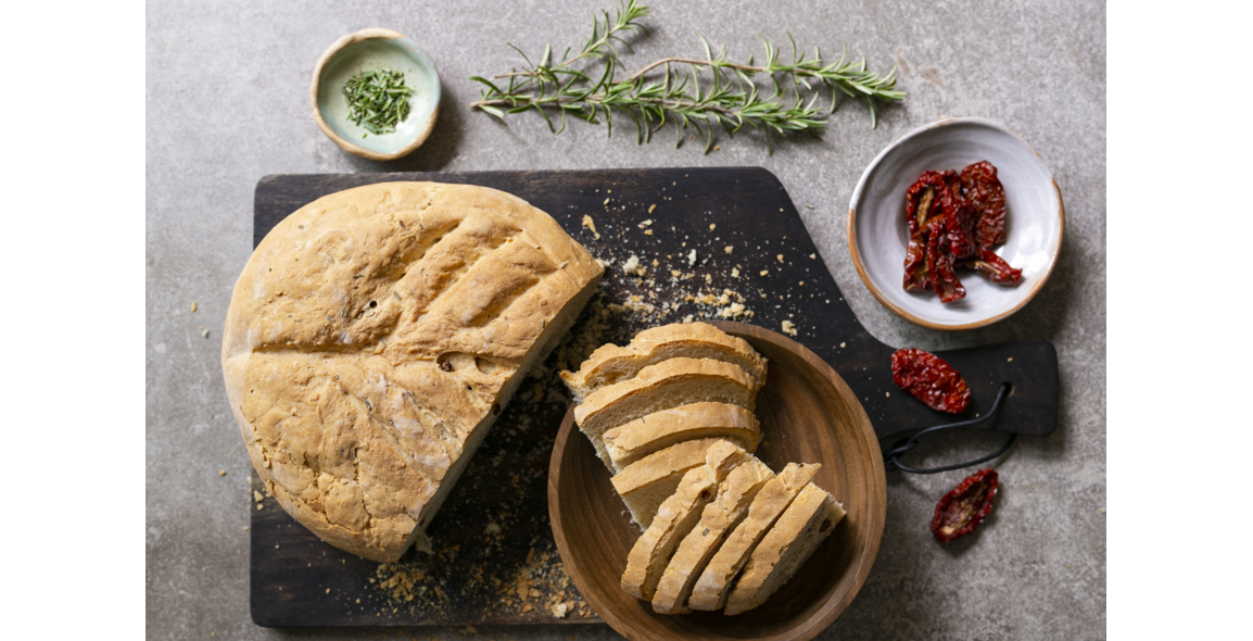 Tomato bread with rosemary