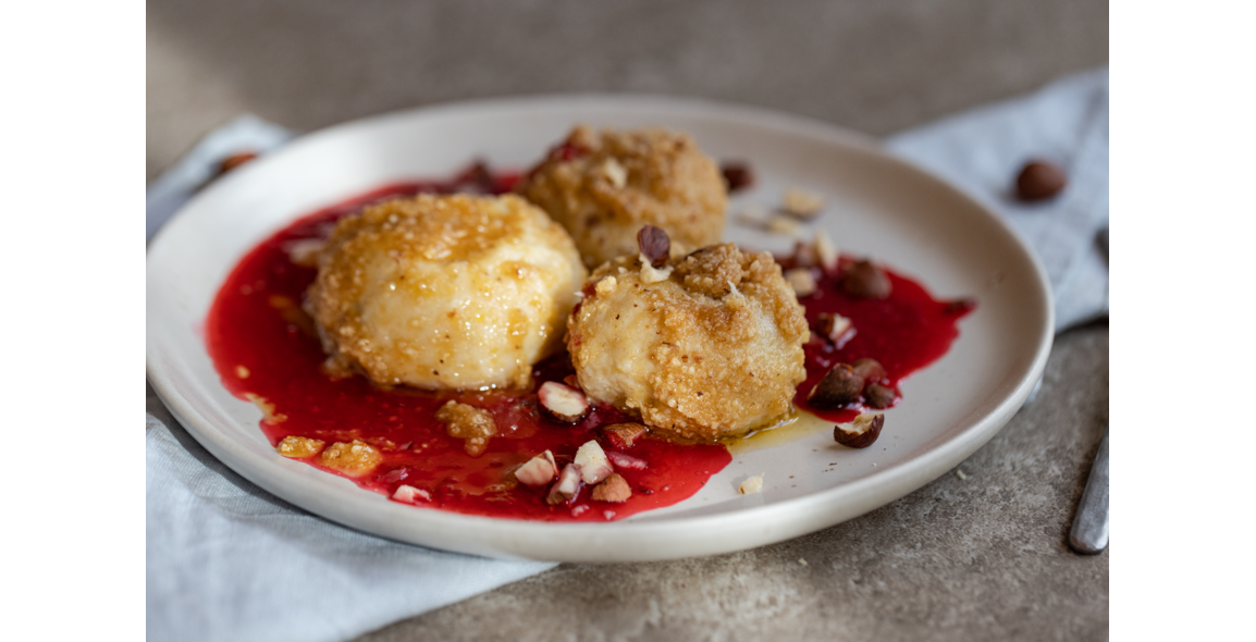 Nougat dumplings