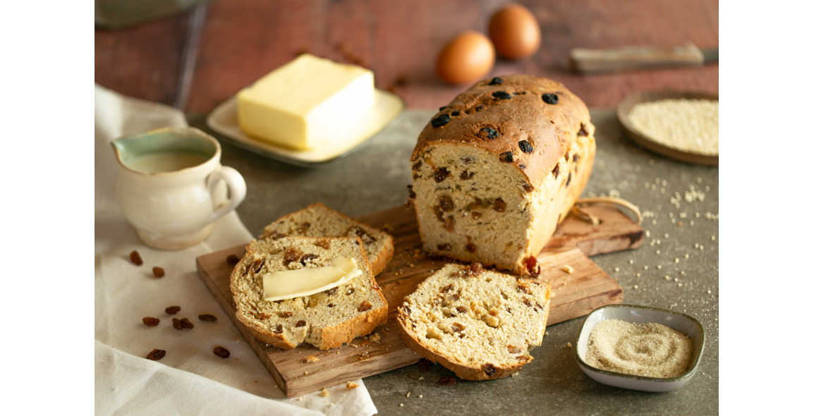 Quinoa raisin bread