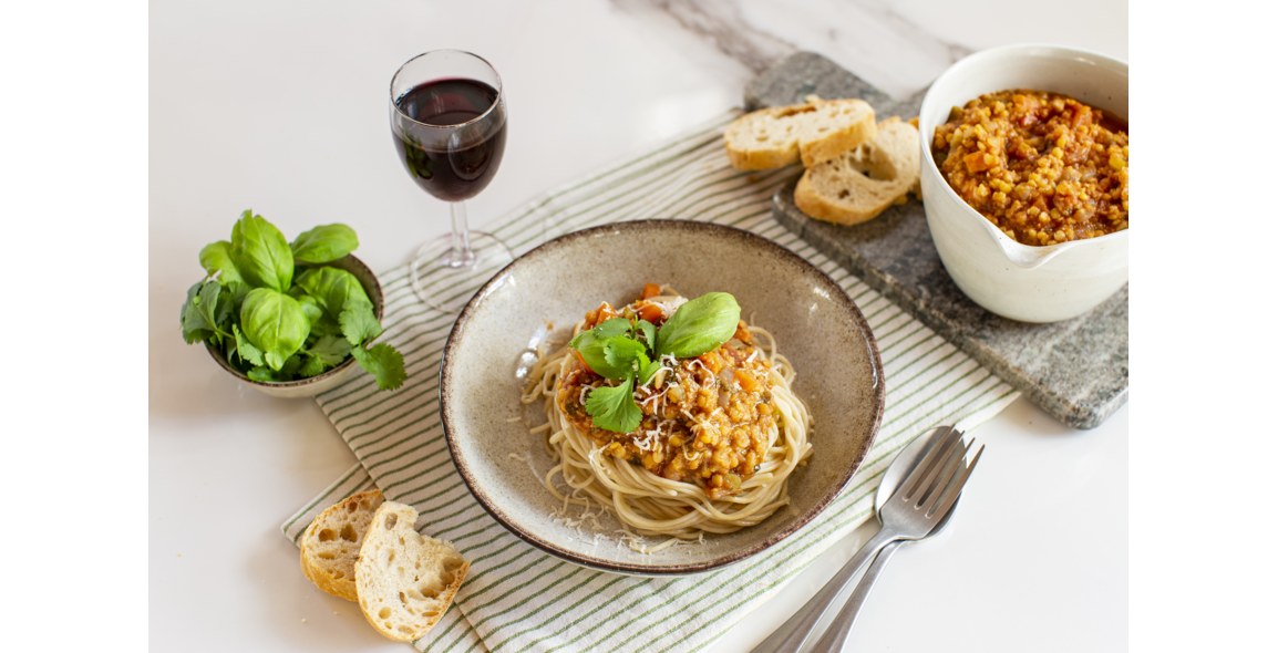 Veagn lentil sauce