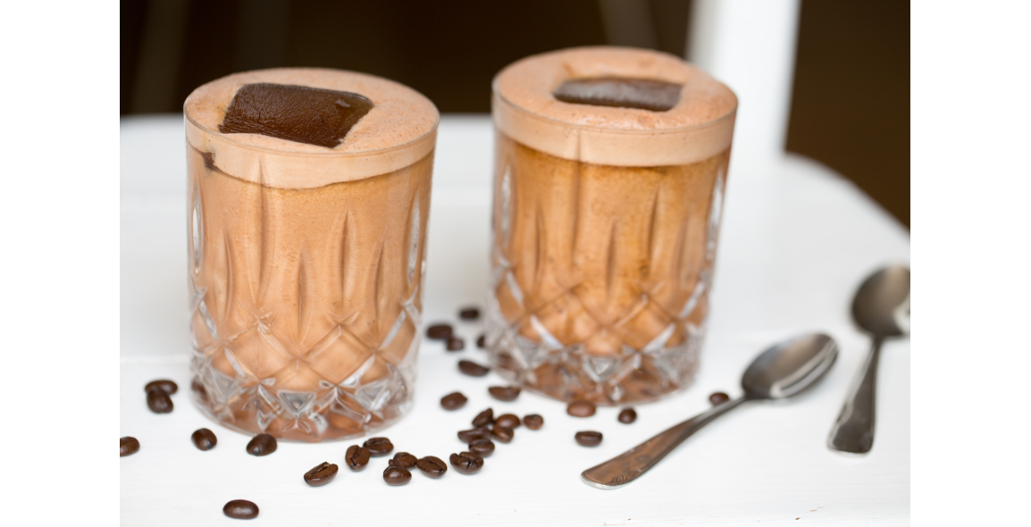 Mocha Ice Coffee with Coffee Ice Cubes