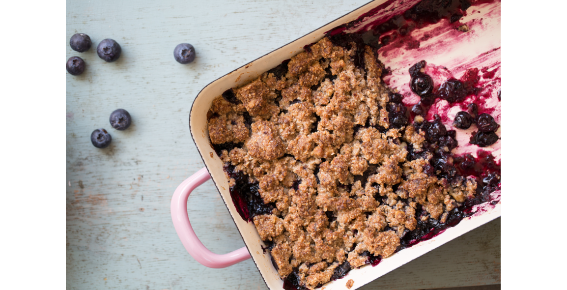 Nut Blueberry Crumble