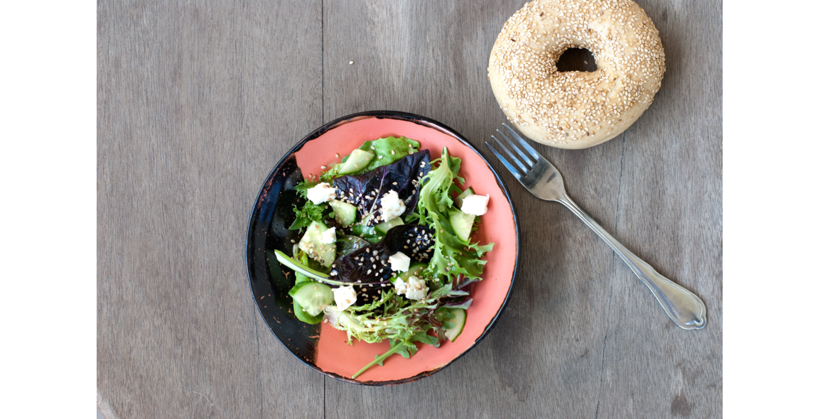 Sesame Salad with Feta Cheese