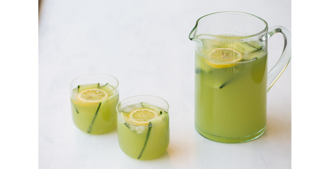 Cucumber Lemonade with a hint of Ginger