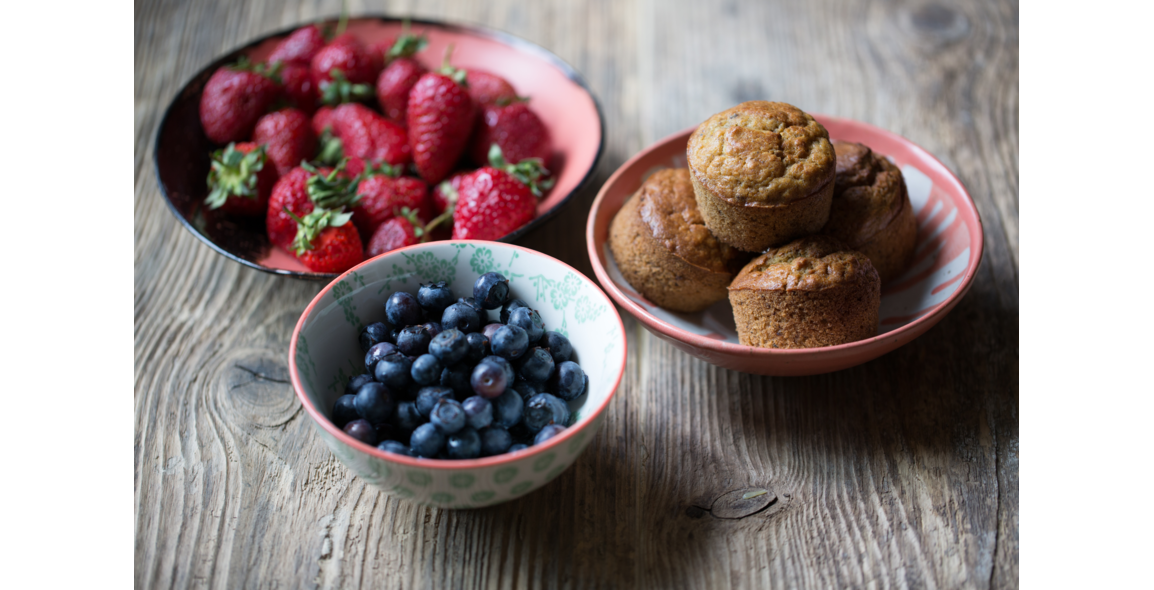 Muffins with oats and coconut oil