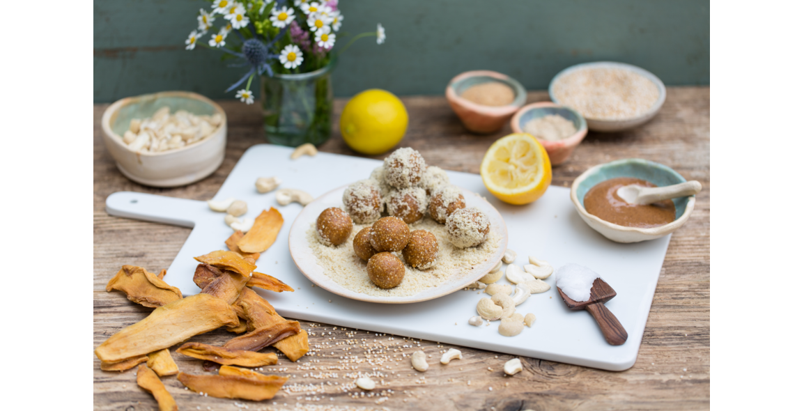 Mango and Cashew Bliss Balls